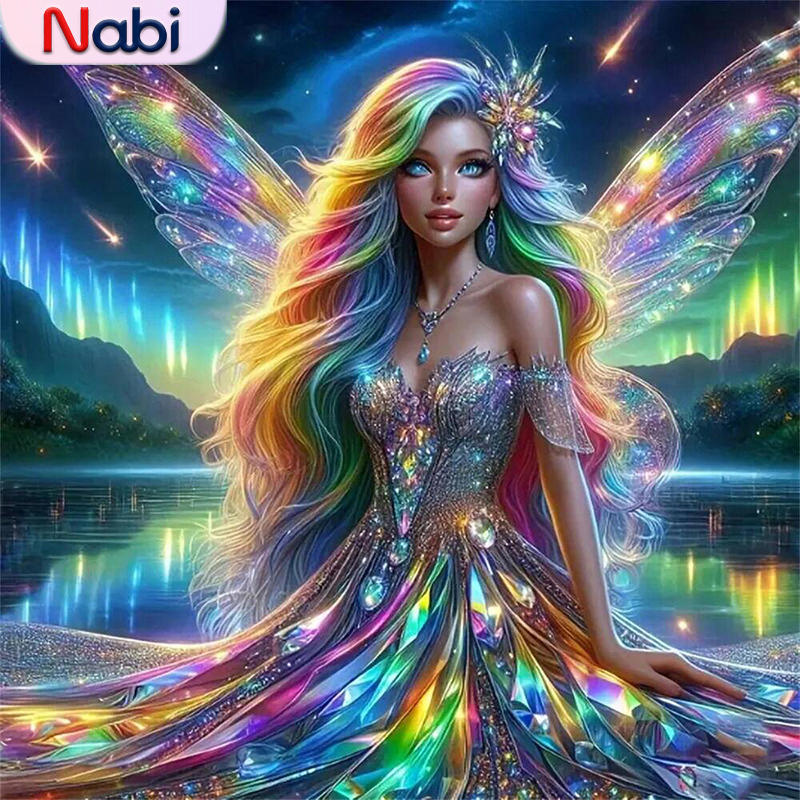 Women Bags Pictures - Nabi Diamond Embroidery Woman Portrait Diamond