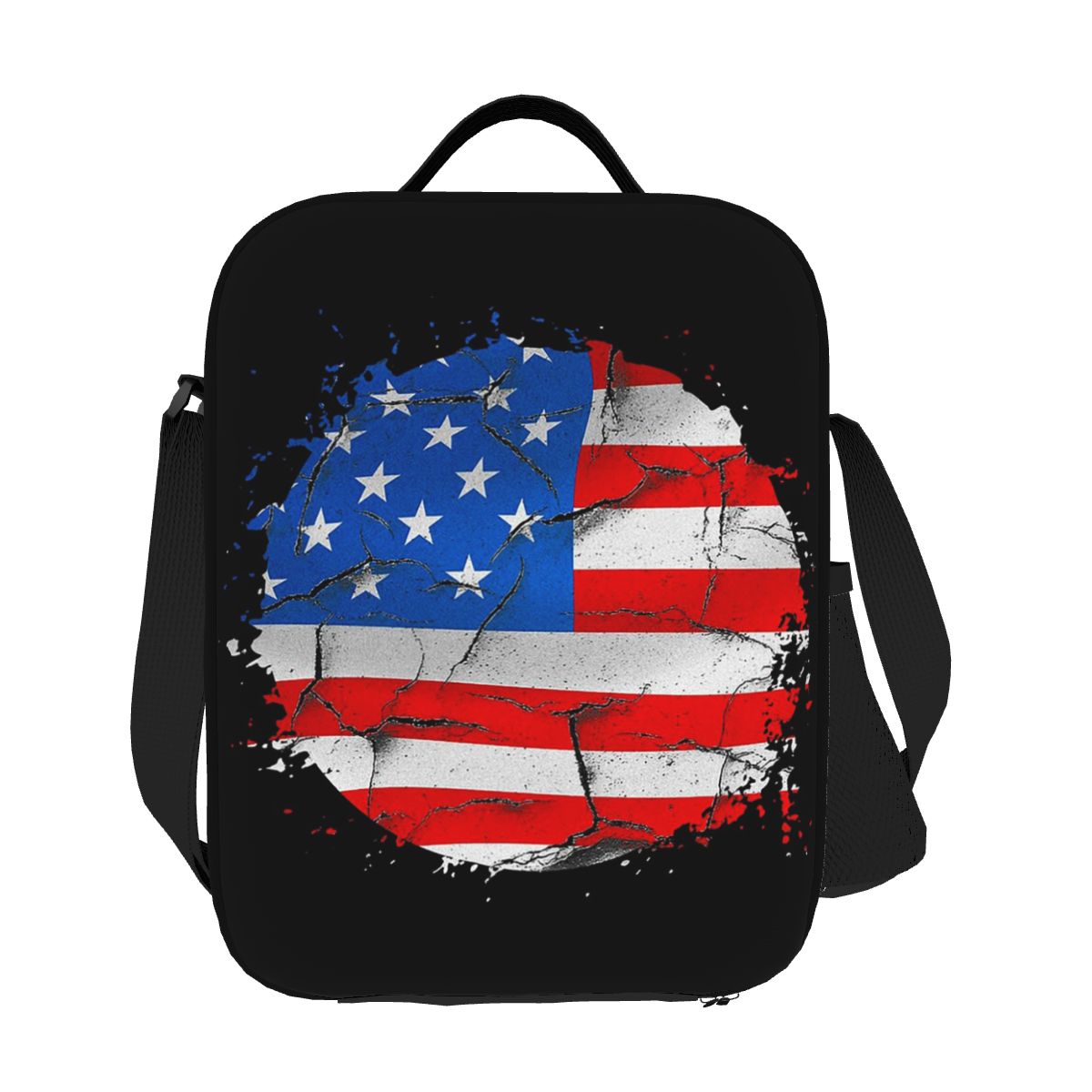 Women Bags Usa - USA America American Flag Insulated Lunch