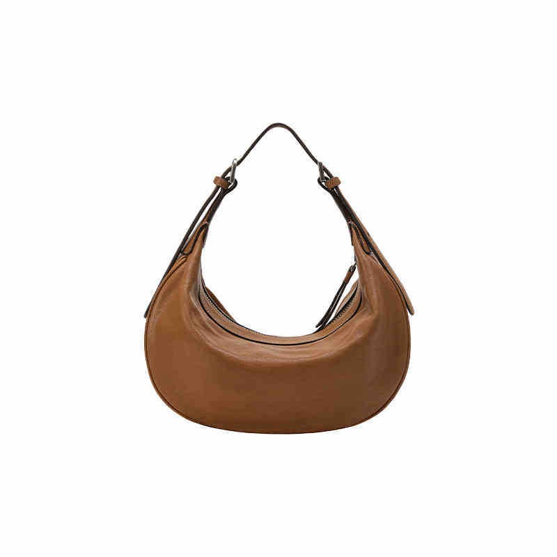 Half Moon Crescent - Women's Crescent Shape Handbag, Adjustable Strap