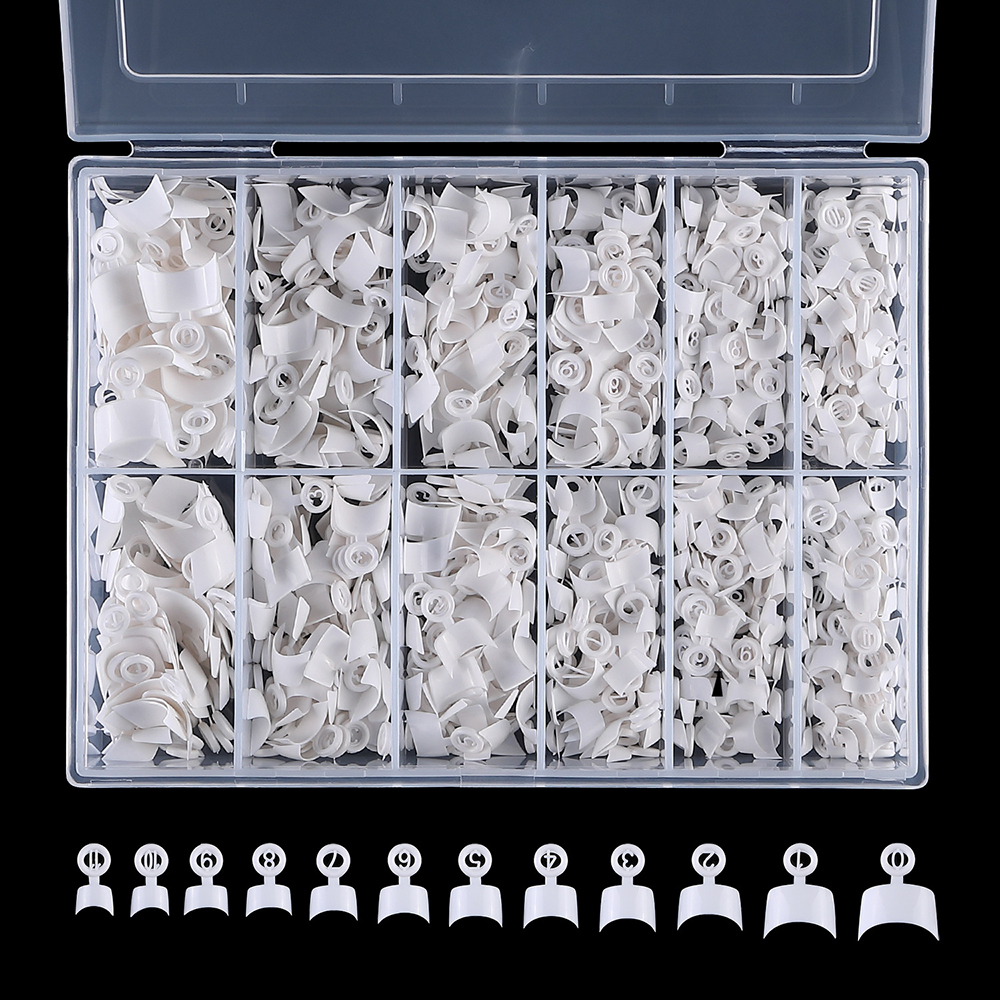 Half Moon Crescent - 600PCS French Short Square Nail Tip