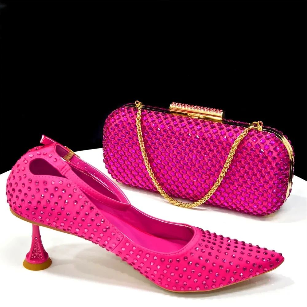 Women Bags Designer - 2026 Chic Fuchsia Color Women's Heels