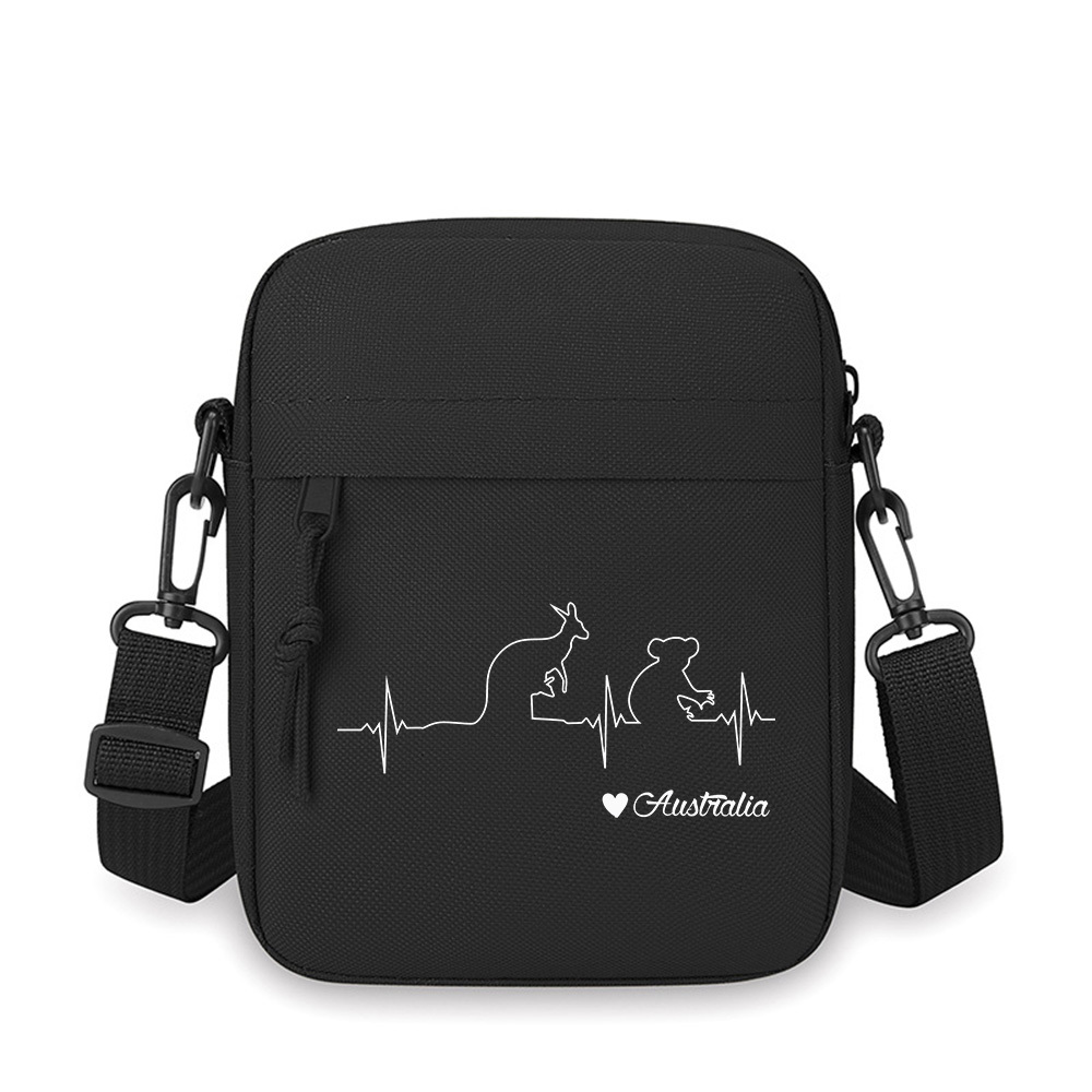 Women'S Kangaroo Bags - Heartbeat Kangaroo Koala Australia Love Men