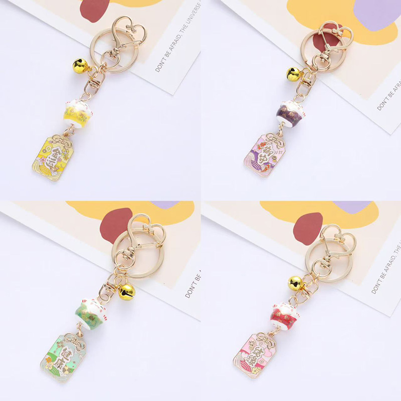 Women Bags Pictures - Trendy Ceramic Fortune Cat Bell Charm