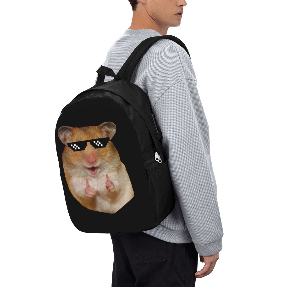 Funny Hamster Backpack Travel  - Women Bags College 리뷰 및 가격