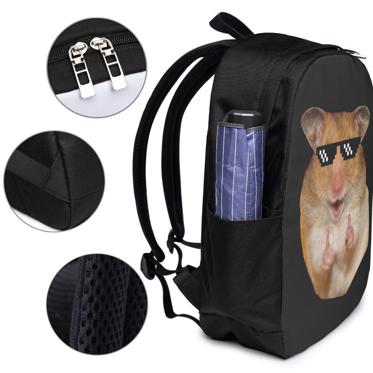 Funny Hamster Backpack Travel  - Women Bags College 리뷰 및 가격