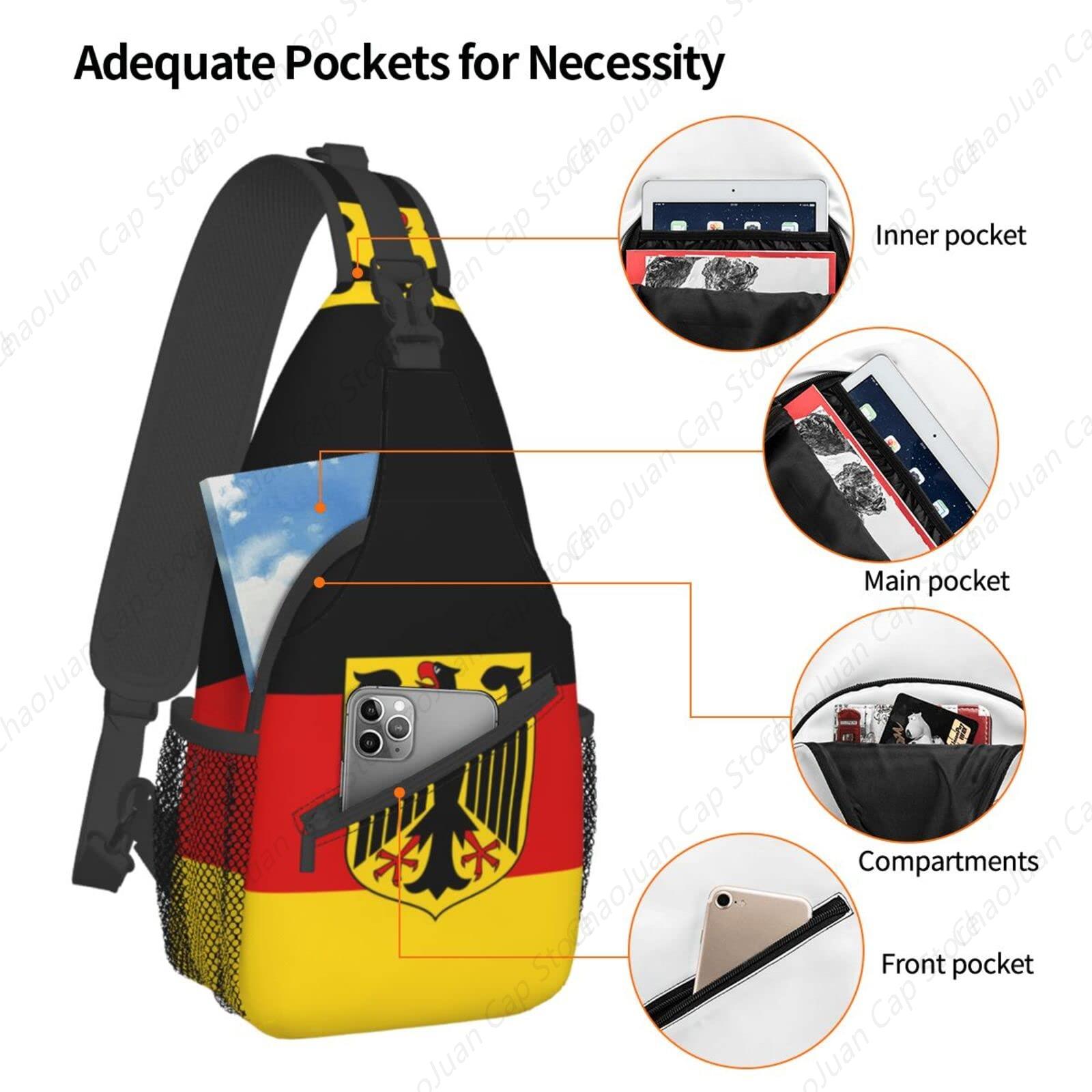 German Flag Sling Bag Crossbod - Women Bags Germany 리뷰 및 가격