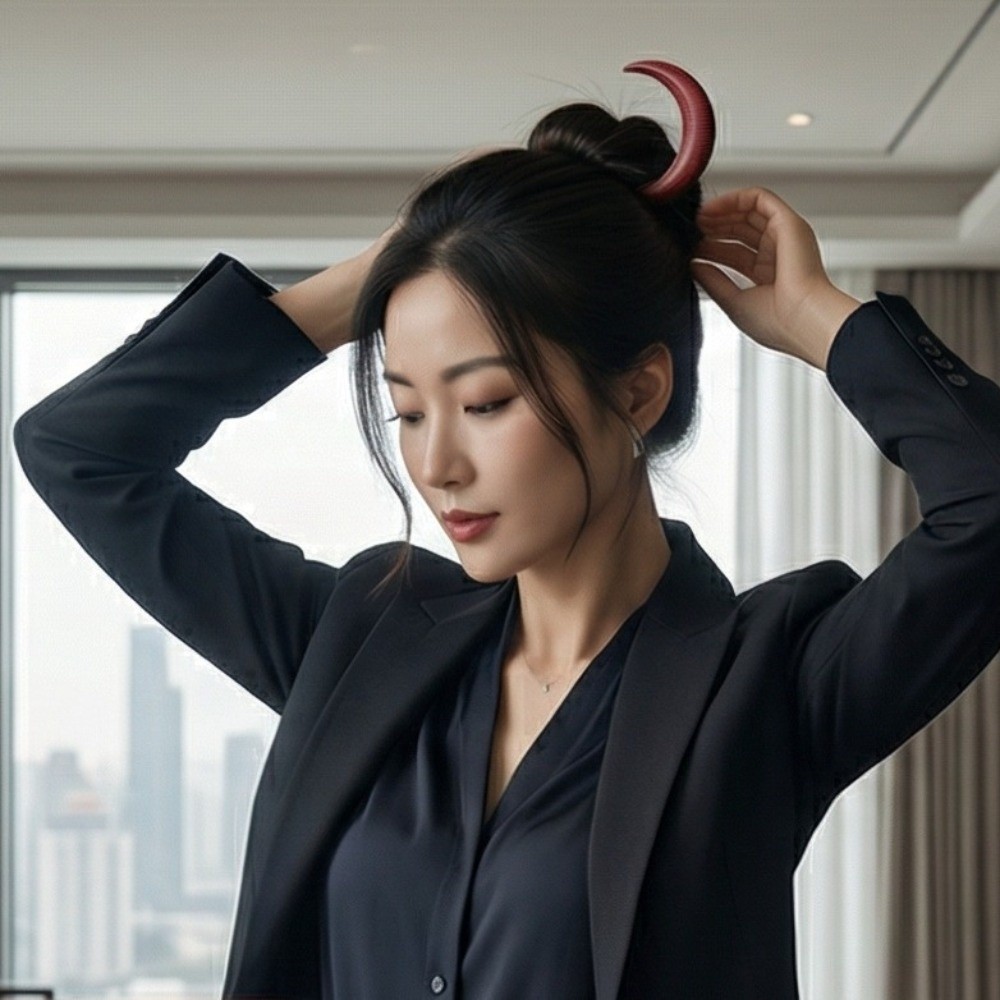 Fashion Elegant Crescent Hair  - Half Moon Crescent 리뷰 및 가격