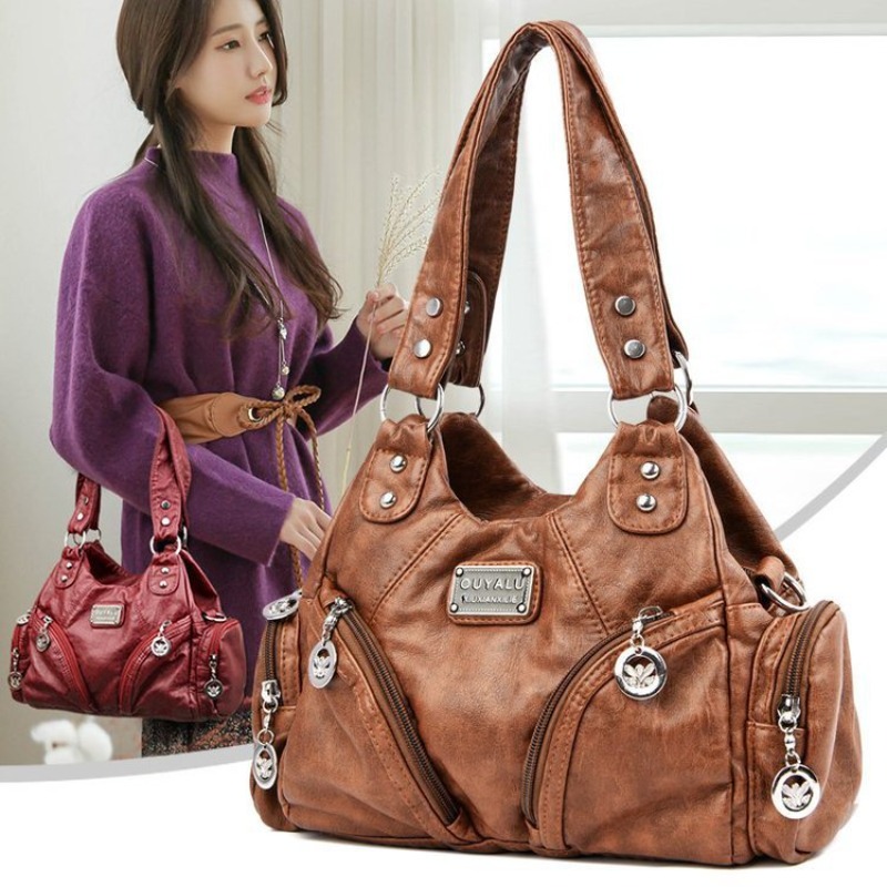 Cross-border Retro Soft Leathe - Women Bags Amazon 리뷰 및 가격