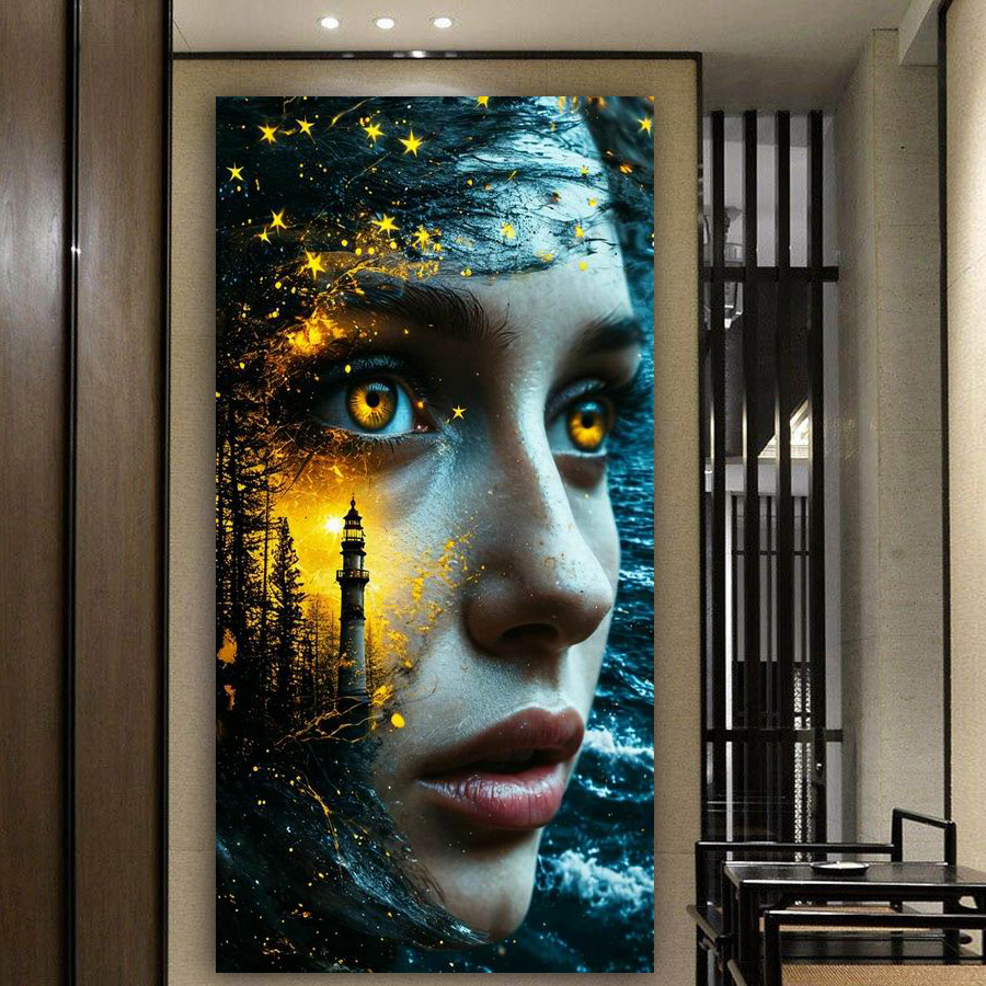 Abstract Woman Large Size Diy  - Women Bags Pictures 리뷰 및 가격