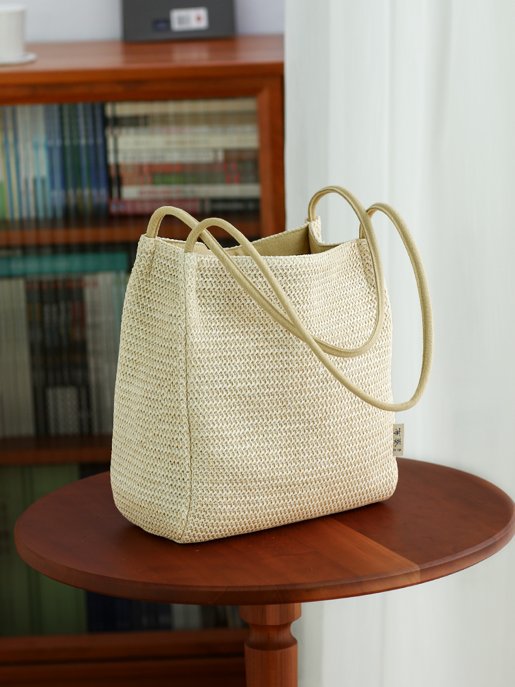 Woven bag lazy wind summer str - Woven Straw Bag 리뷰 및 가격
