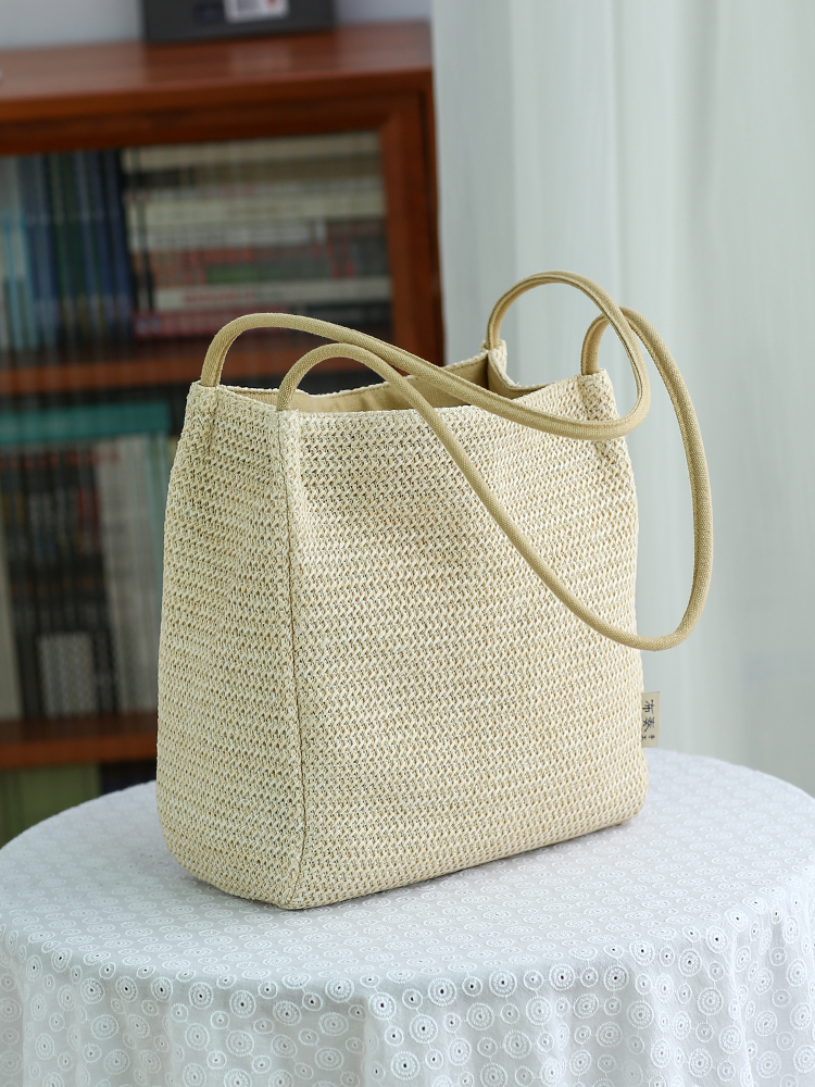 Woven bag lazy wind summer str - Woven Straw Bag 리뷰 및 가격
