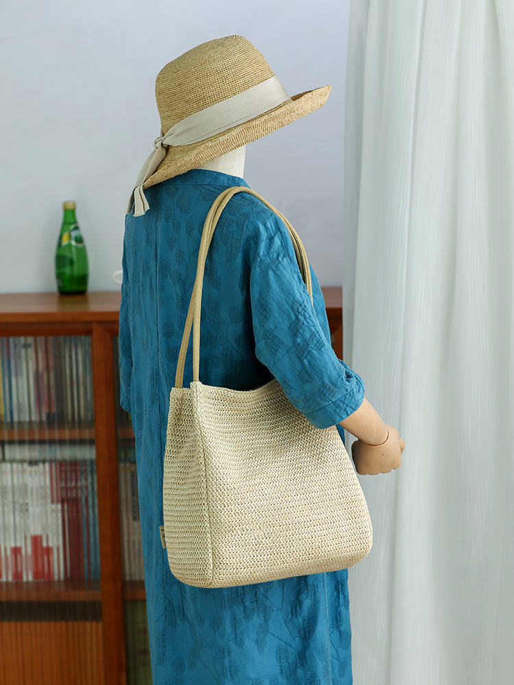 Woven bag lazy wind summer str - Woven Straw Bag 리뷰 및 가격