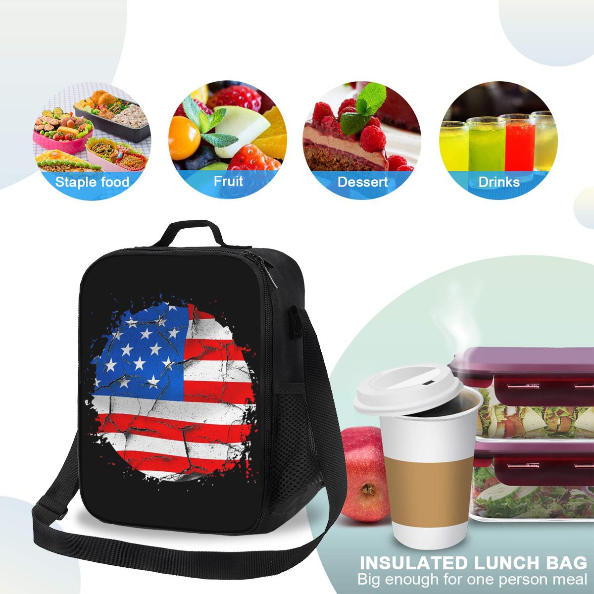 USA America American Flag Insu - Women Bags Usa 리뷰 및 가격
