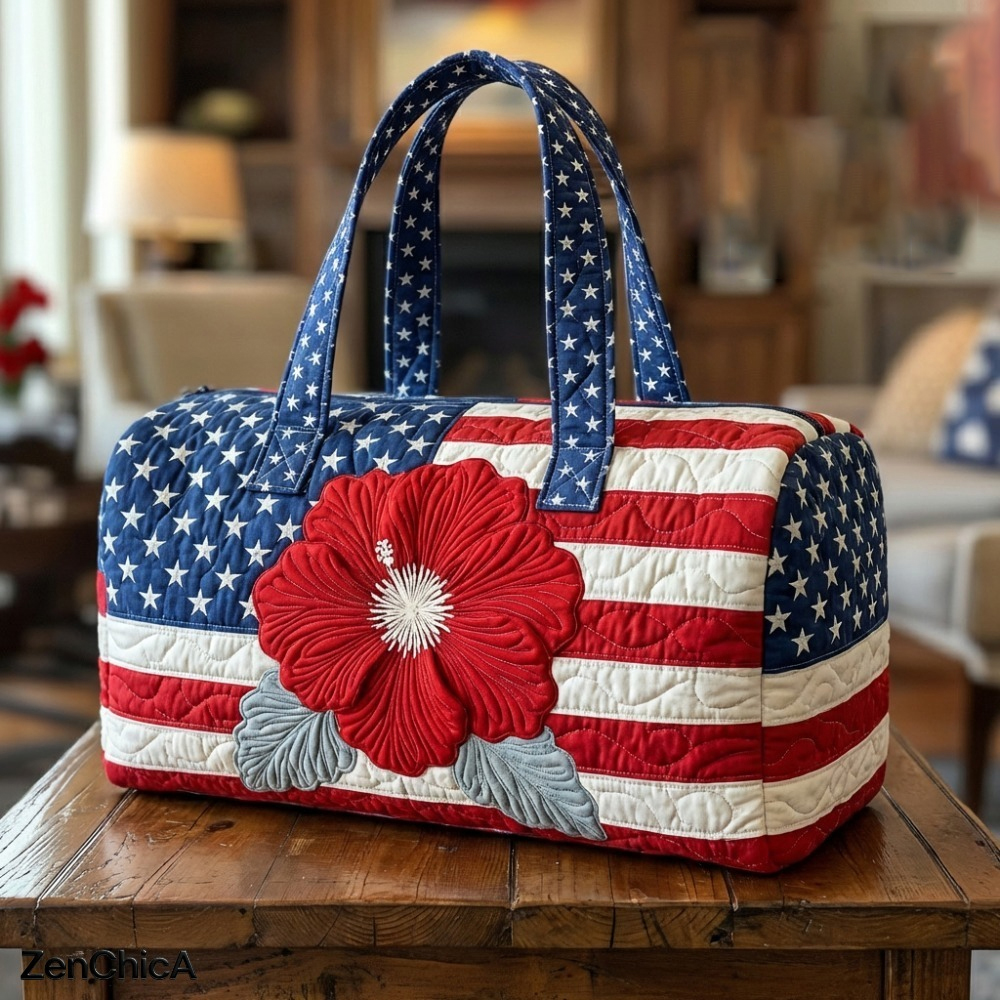 American Flag Quilted Duffle B - Women Bags Usa 리뷰 및 가격
