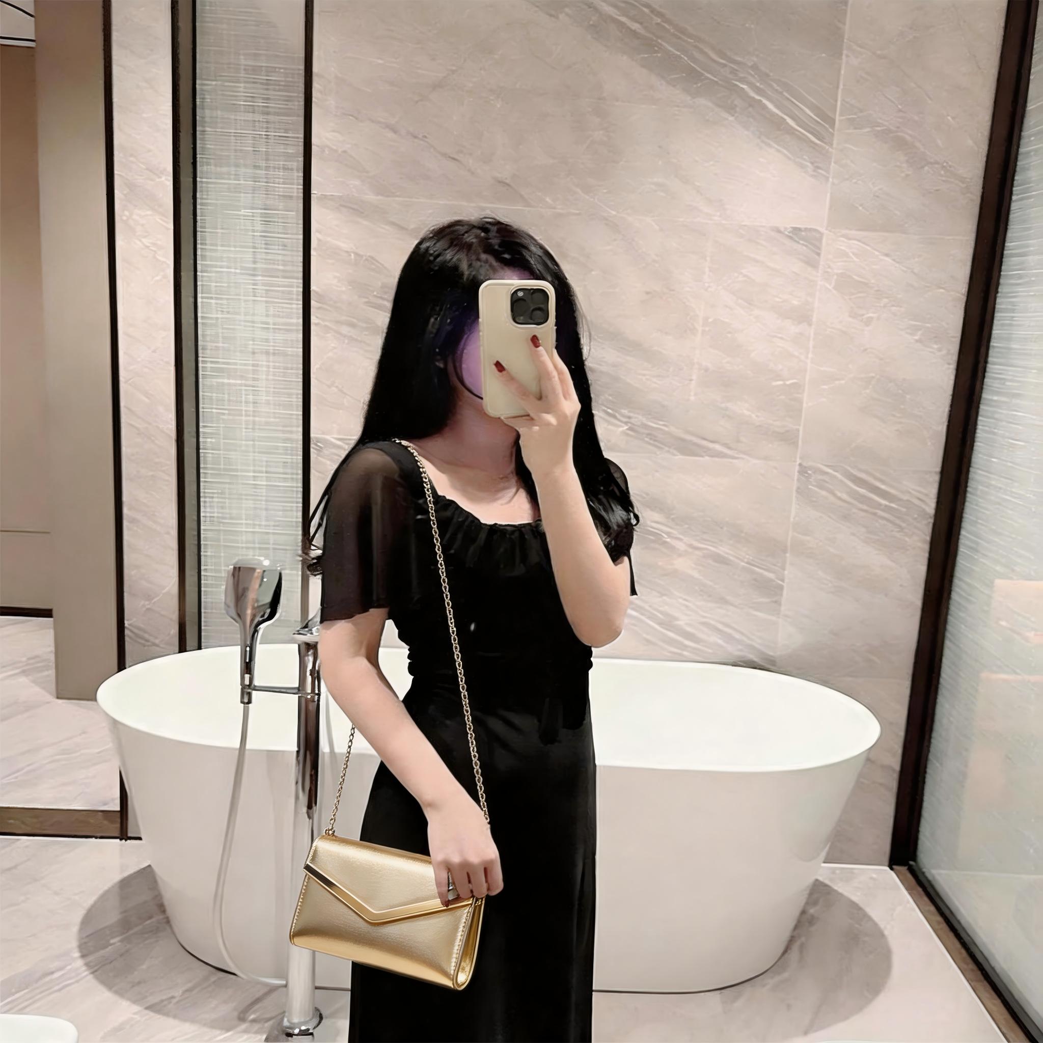New shiny evening bag - high-e - Flap Bag Envelope 리뷰 및 가격