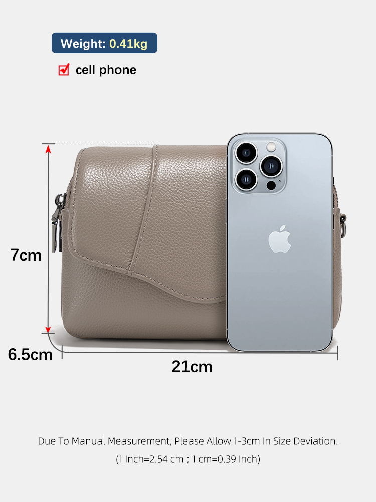 Zency Genuine Cowhide Leather  - Women Bags Grey 리뷰 및 가격