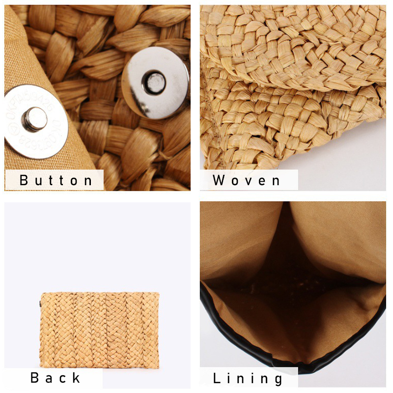 Women Fashion Straw Clutch Bag - Flap Bag Envelope 리뷰 및 가격