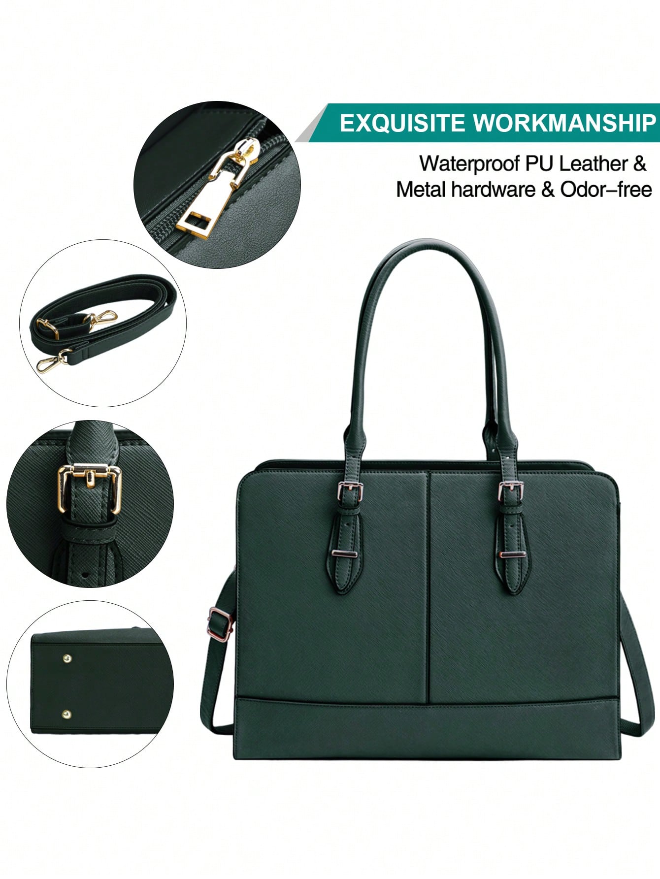15.6 Inch Leather Laptop Tote  - Women'S Tote Bags For Work 리뷰 및 가격
