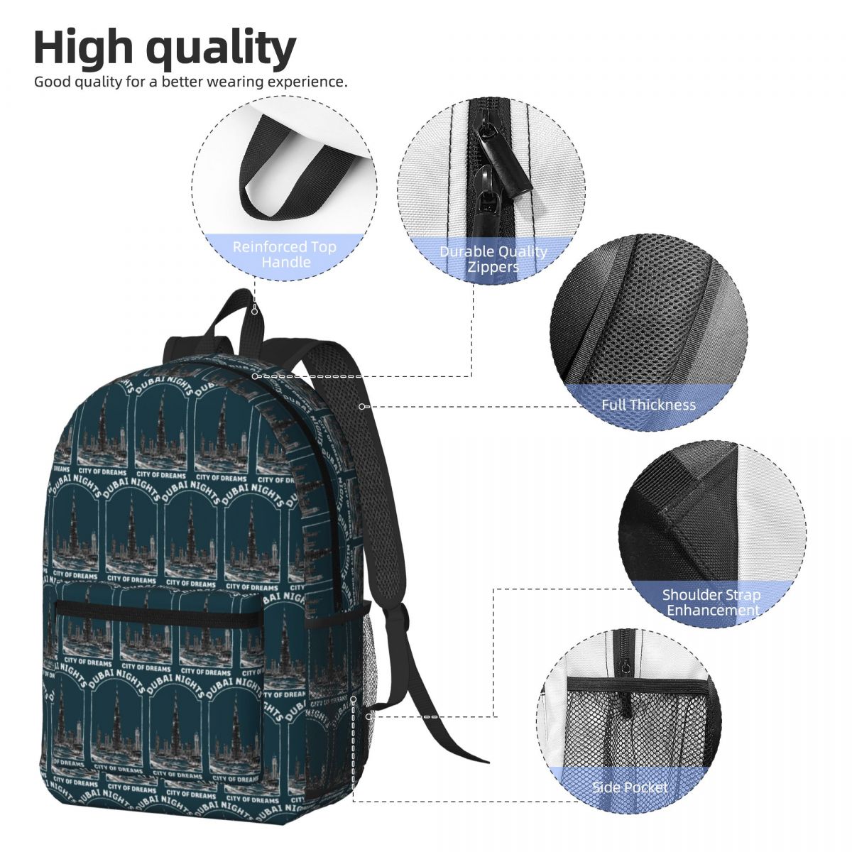 Dubai Nights Backpack Boys Gir - Women Bags Dubai 리뷰 및 가격