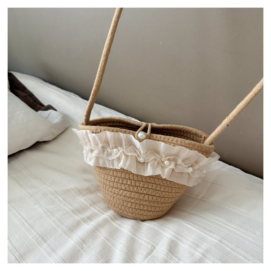 Kids Summer Straw Hat and Bag  - Woven Straw Bag 리뷰 및 가격