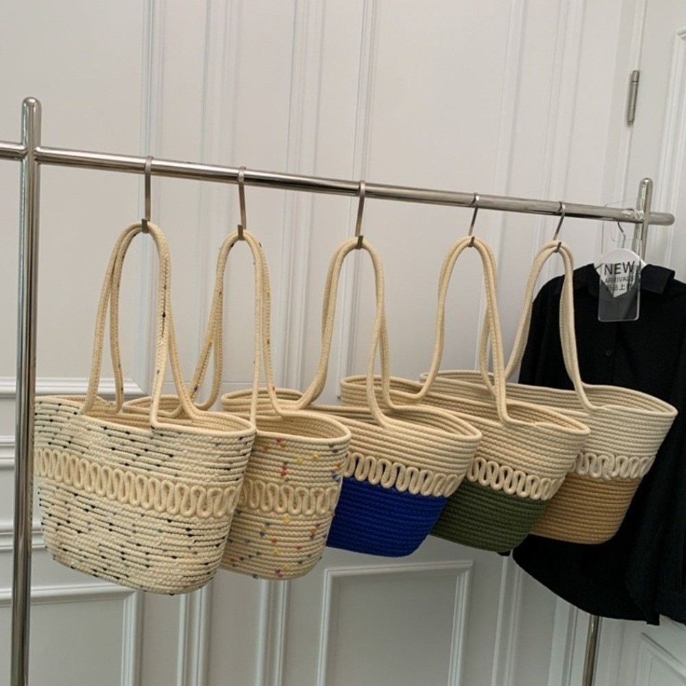 Casual Nylon Woven Tote Bag Kn - Woven Straw Bag 리뷰 및 가격