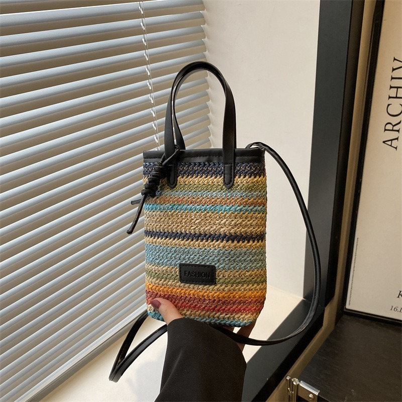 Retro Straw Shoulder Bag Mobil - Woven Straw Bag 리뷰 및 가격