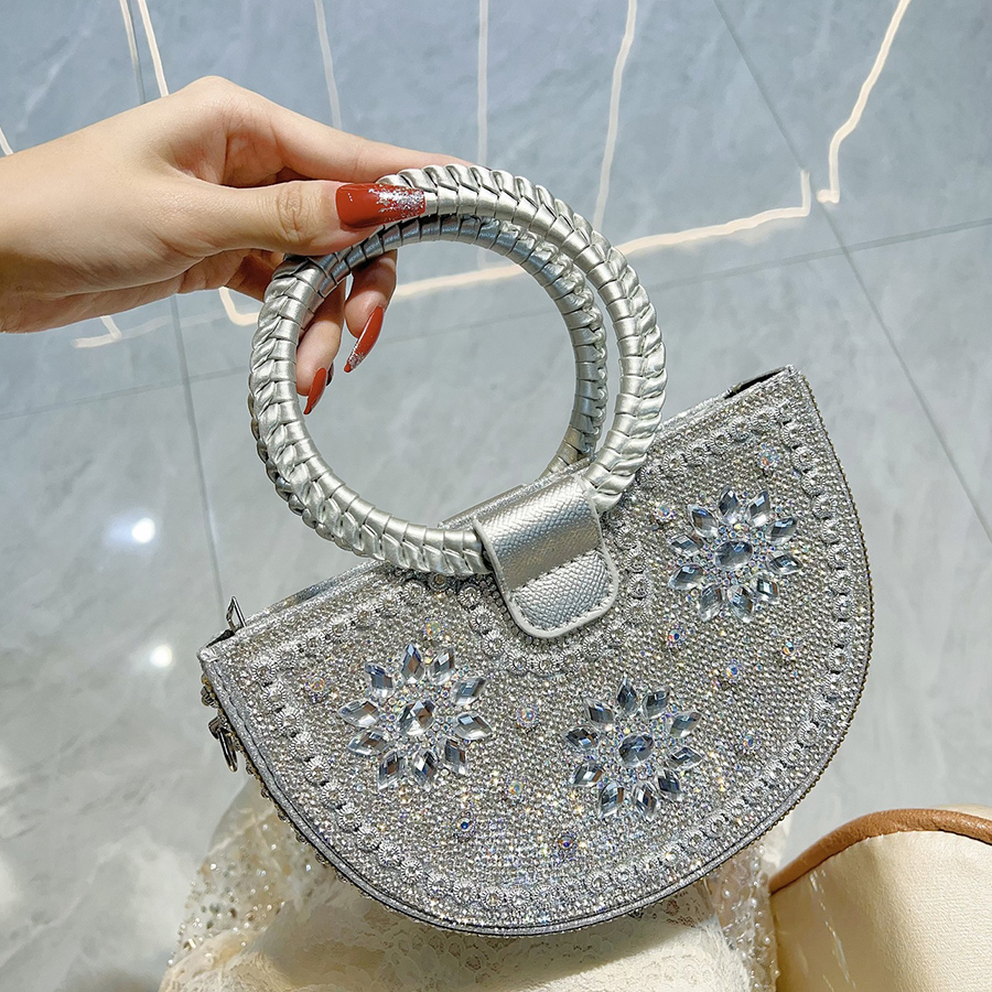 Round Handle Half Moon Bag Cry - Half Moon Crescent 리뷰 및 가격