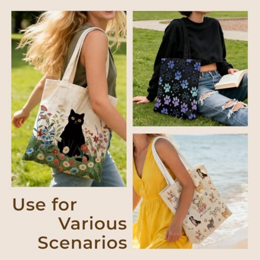 Cute Aesthetic Canvas Tote Bag - Women'S Tote Bags For Work 리뷰 및 가격