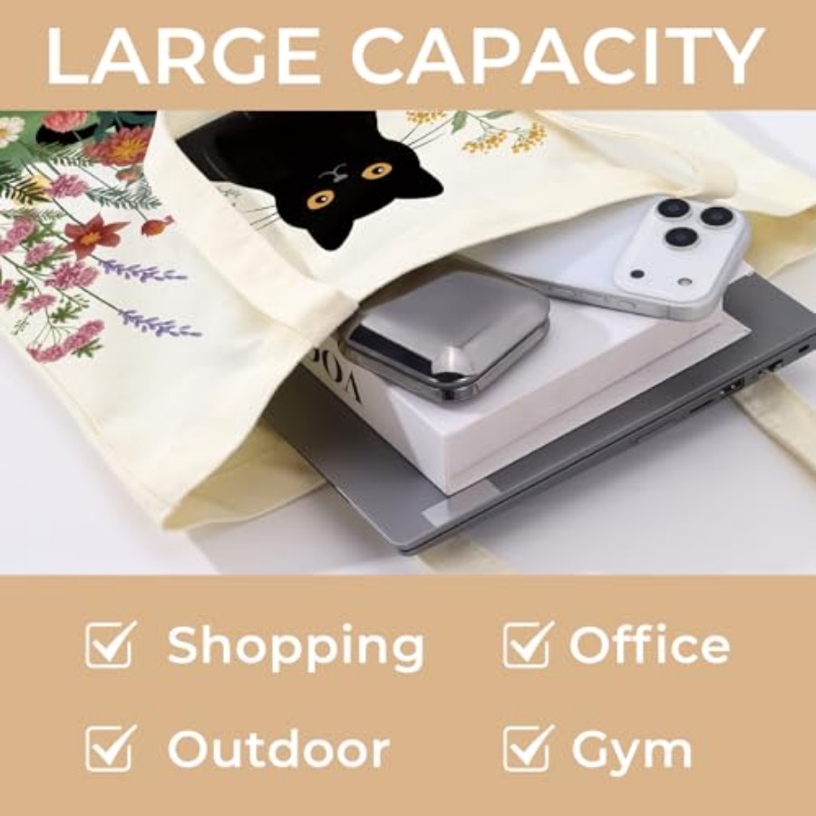 Cute Aesthetic Canvas Tote Bag - Women'S Tote Bags For Work 리뷰 및 가격