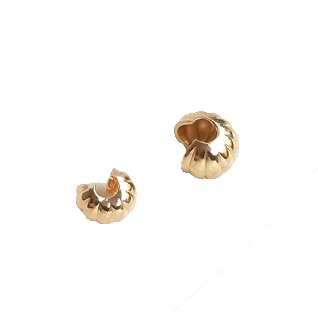 14K True Gold Pumpkin Pattern  - Half Moon Crescent 리뷰 및 가격