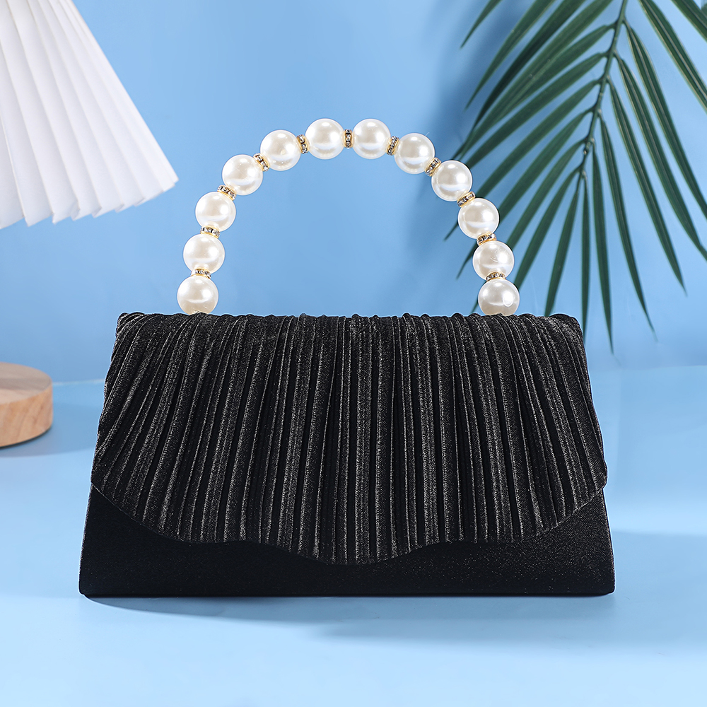 New pleated pearl handbag - el - Flap Bag Envelope 리뷰 및 가격