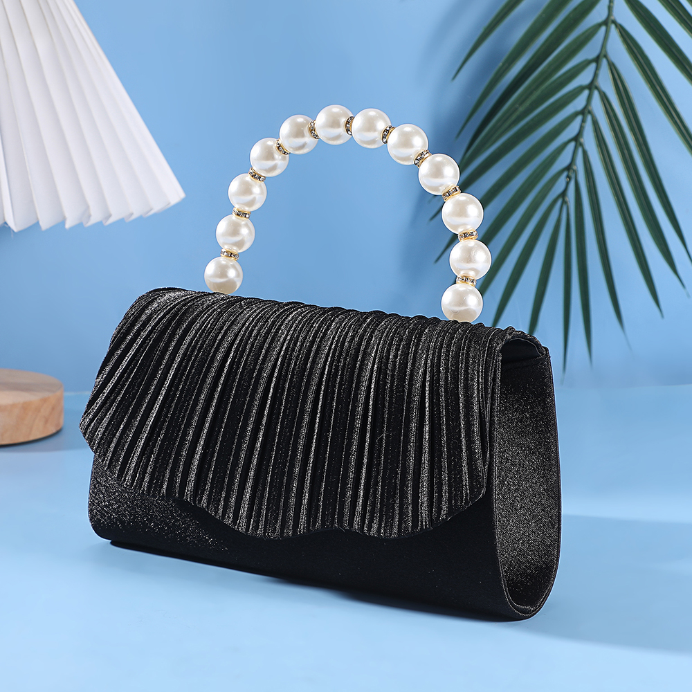 New pleated pearl handbag - el - Flap Bag Envelope 리뷰 및 가격