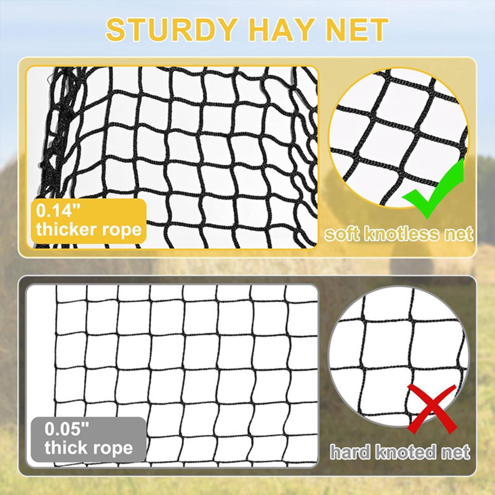 Large Hay Net Bag Easy to Fill - Mesh Net Bag 리뷰 및 가격