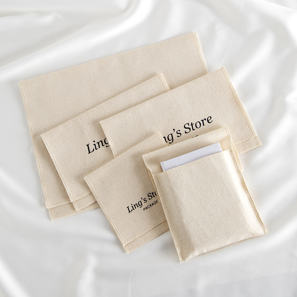 Custom Logo Canvas Cotton Musl - Flap Bag Envelope 리뷰 및 가격