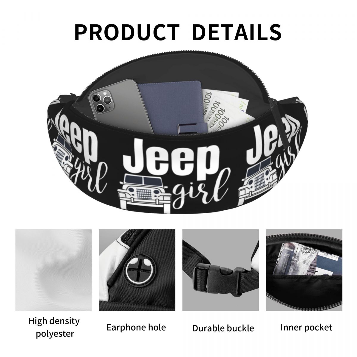 Jeep Girl Waist Bag for Women  - Women'S Jeep Bags 리뷰 및 가격