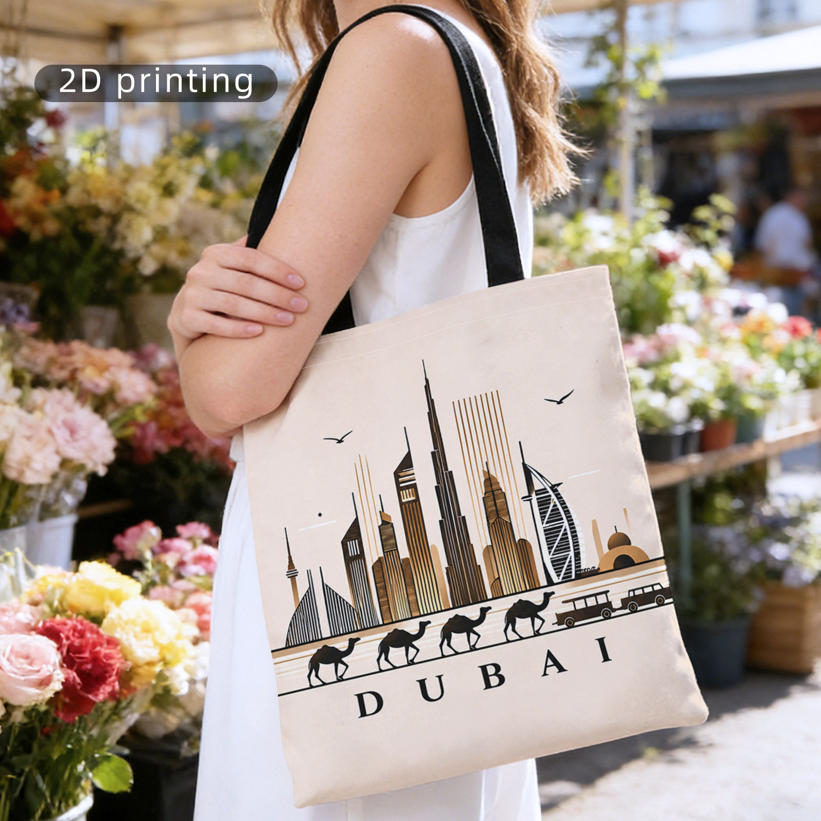 Pattern Printing Handbag Large - Women Bags Dubai 리뷰 및 가격