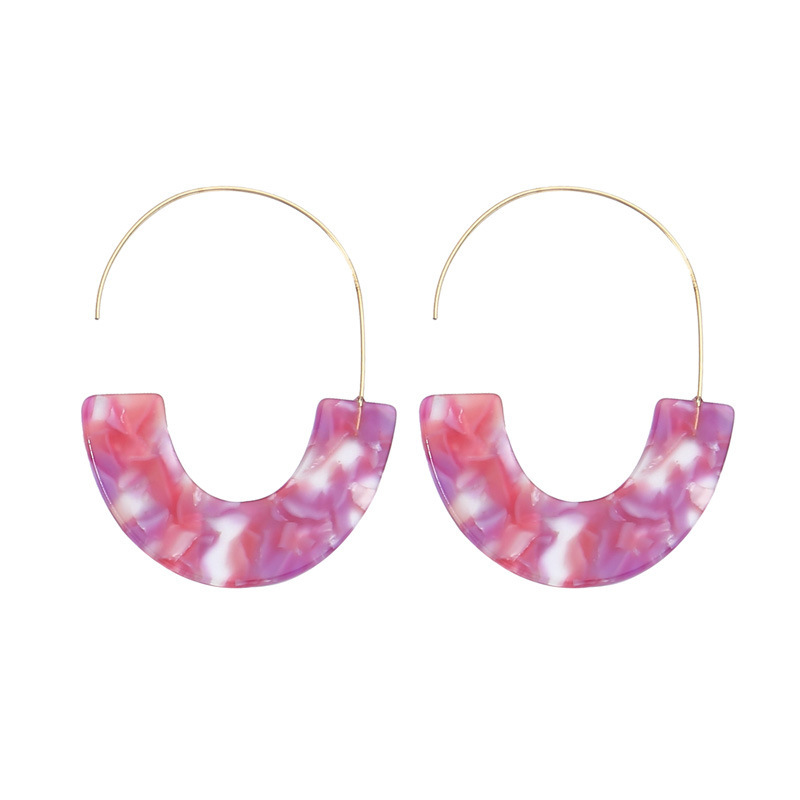 Moon Hoop Earrings Gold Brass  - Half Moon Crescent 리뷰 및 가격