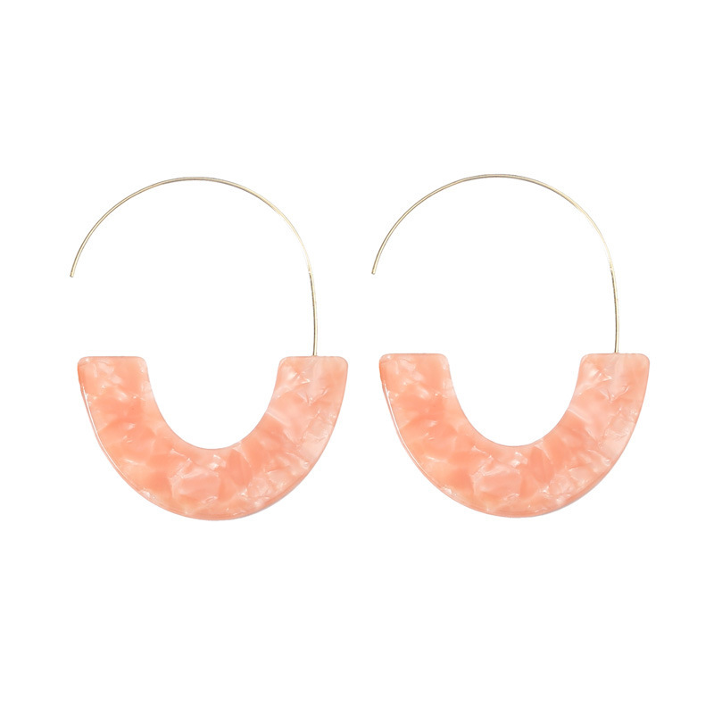 Moon Hoop Earrings Gold Brass  - Half Moon Crescent 리뷰 및 가격