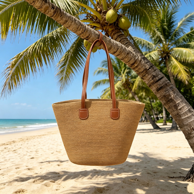 CLAREGQI  Women's Solid Color  - Woven Straw Bag 리뷰 및 가격