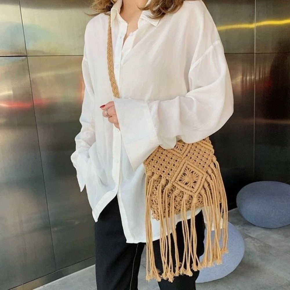 Fashion Ethnic Style Woven Str - Woven Straw Bag 리뷰 및 가격