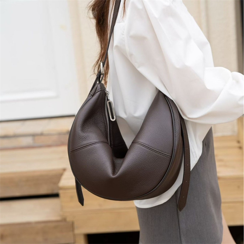 BURMINSA Luxury Genuine Leathe - Half Moon Crescent 리뷰 및 가격