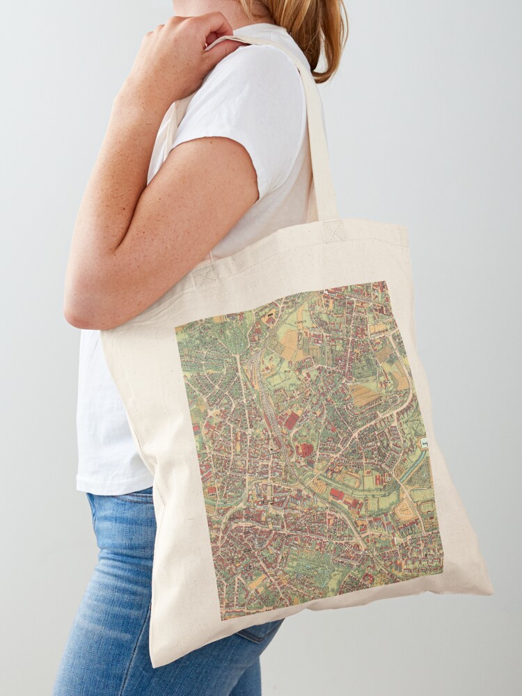 Vintage Map of Bayreuth, Germa - Women Bags Germany 리뷰 및 가격