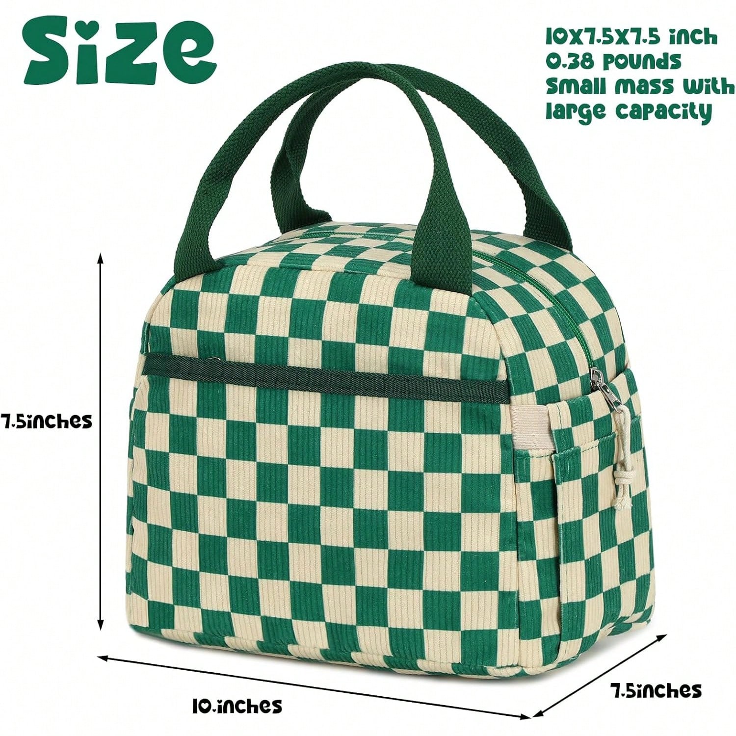 Cute Corduroy Lunch Tote Bags  - Women'S Tote Bags For Work 리뷰 및 가격