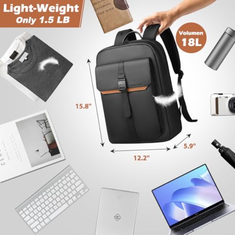 Slim Laptop Backpack for Men W - Women Bags College 리뷰 및 가격