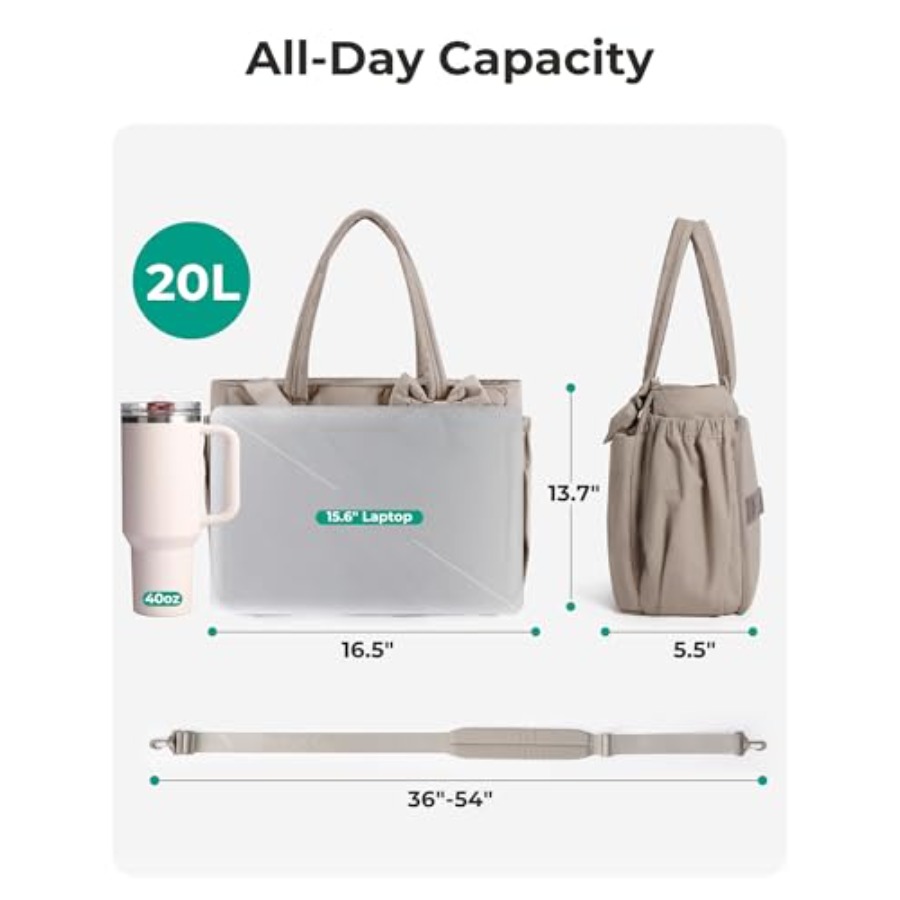 Crush Bow Tote Bag for Women,  - Women'S Tote Bags For Work 리뷰 및 가격