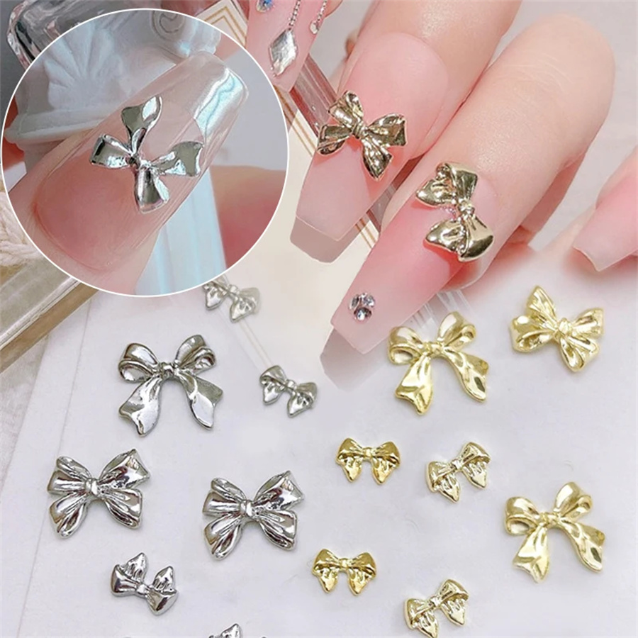 10pcs/Bag Metal 3D Bowknot Gre - Women Bags Grey 리뷰 및 가격