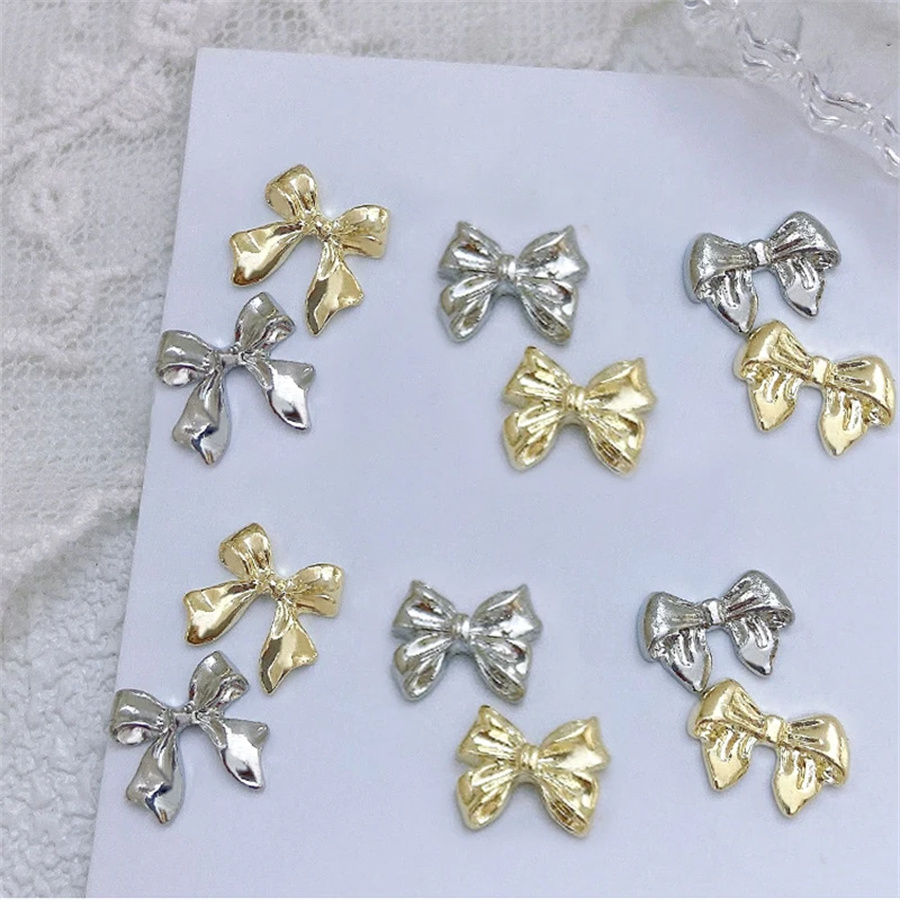 10pcs/Bag Metal 3D Bowknot Gre - Women Bags Grey 리뷰 및 가격