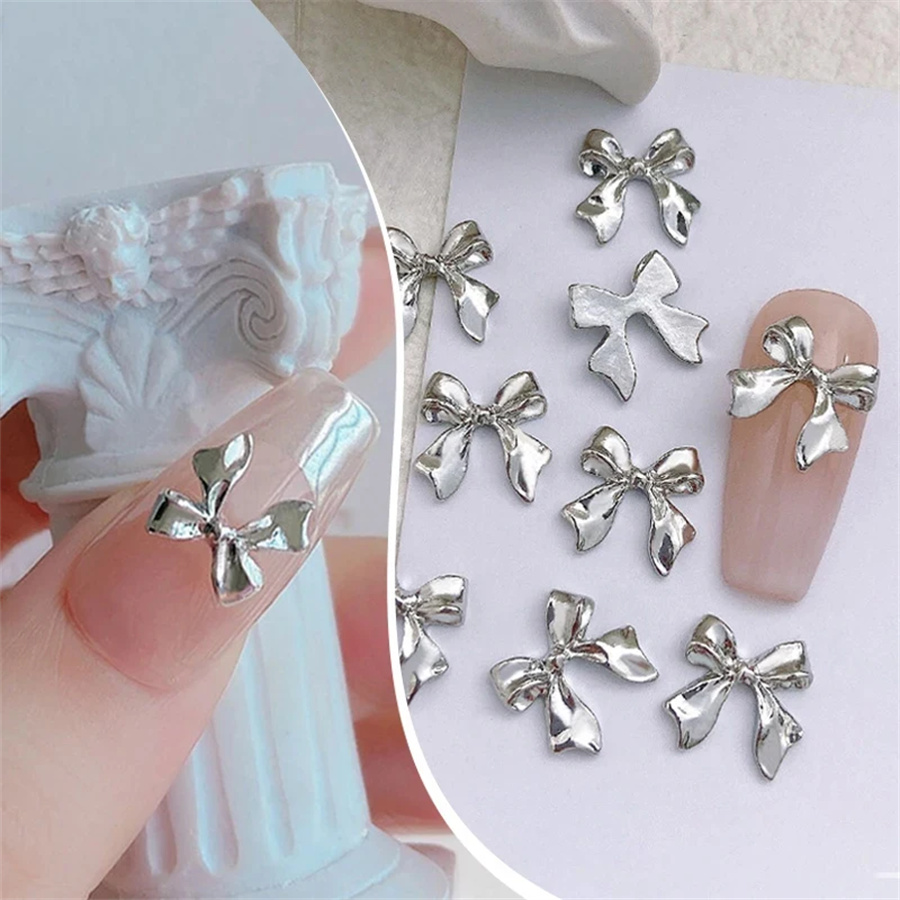 10pcs/Bag Metal 3D Bowknot Gre - Women Bags Grey 리뷰 및 가격