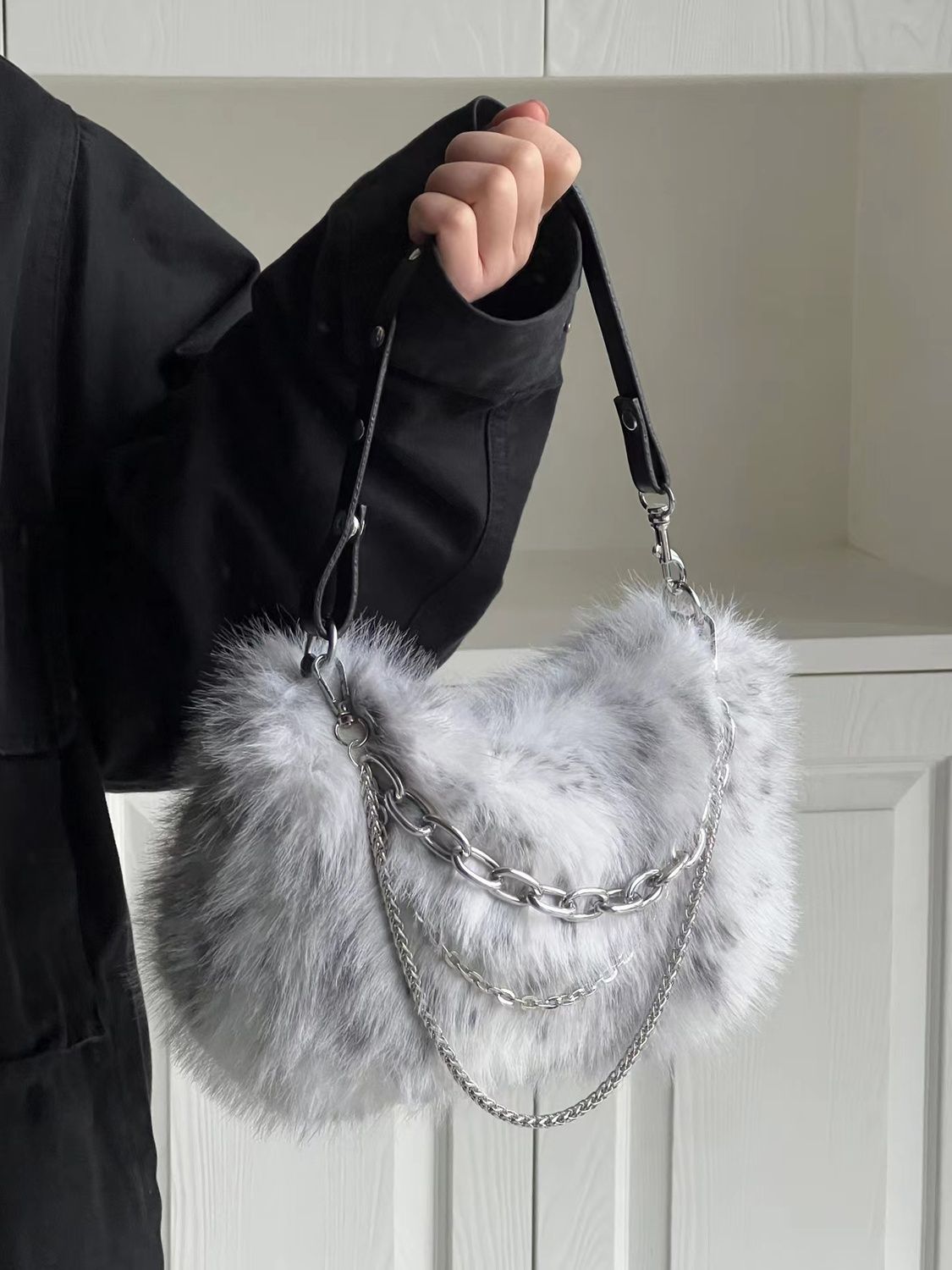 JIAERDI Vintage Y2K Handbag Wo - Women Bags Grey 리뷰 및 가격