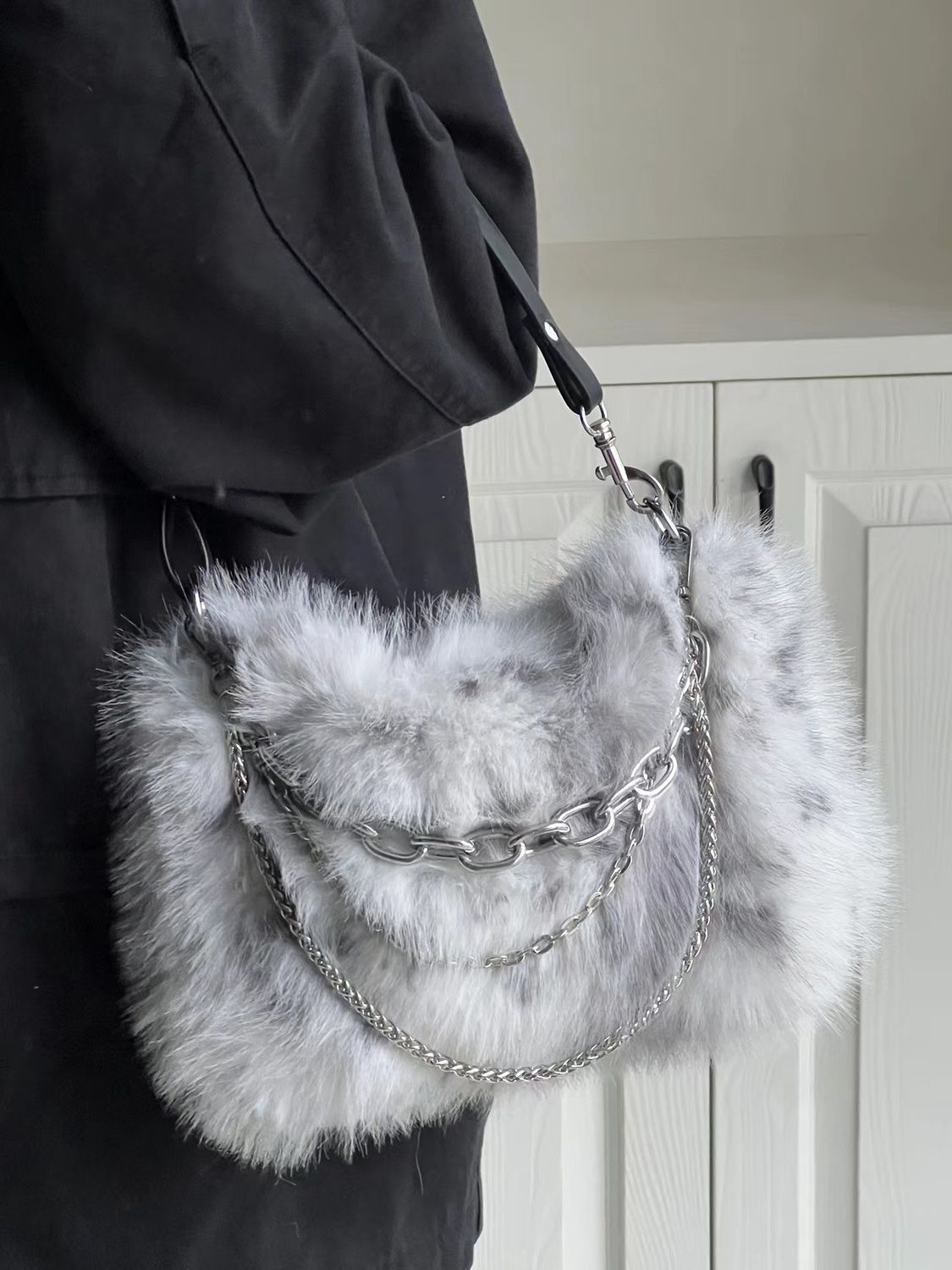 JIAERDI Vintage Y2K Handbag Wo - Women Bags Grey 리뷰 및 가격